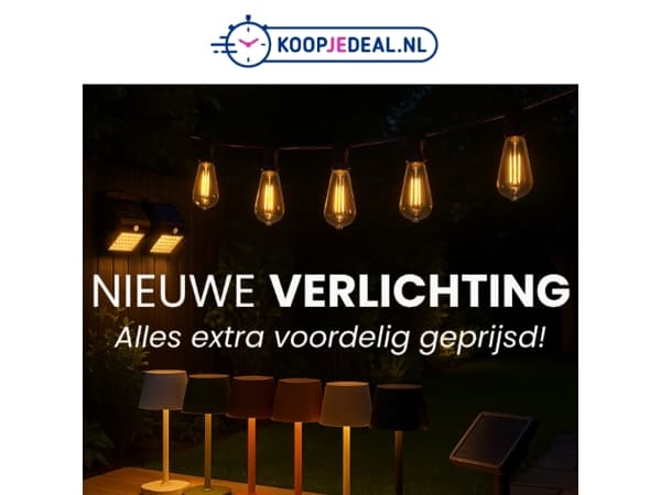Nieuw: Verlichting - Extra Voordelig 💡