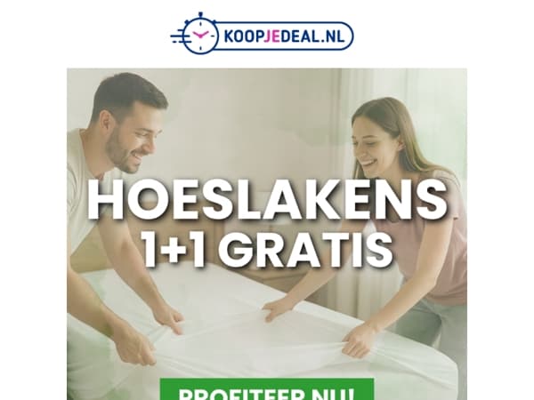 Nu 2 Hoeslakens voor 12,99 ⭐