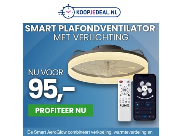 Plafondventilator & Verlichting 95,- 🥵