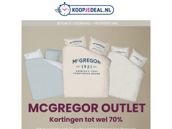 McGregor Dekbedovertrek Outlet 😴