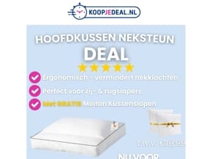 Slecht kussen? Zoek niet verder!