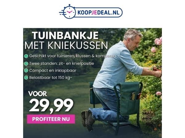 Tuinieren zonder Knie- of Rugpijn?