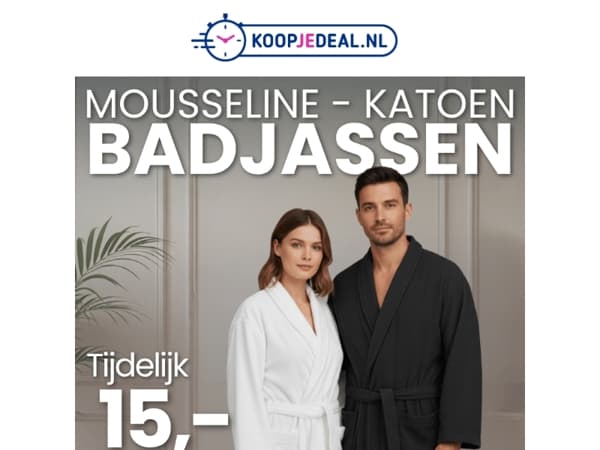 Mousseline Katoenen Badjassen 15,-