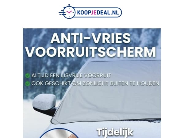 Nooit meer in de ochtend krabben? 🚗