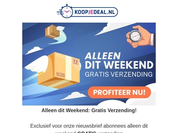 Profiteer nu van GRATIS verzending 🚚