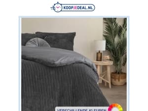 Dekbedovertrek Teddy Rib €14,99 🌛 | Winterjas €39,99 🧥 | Luxe Wandklok €12,99 🕰️