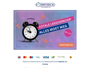 TOTALE LEEGVERKOOP 📦