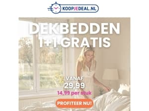 1+1 GRATIS dekbedden