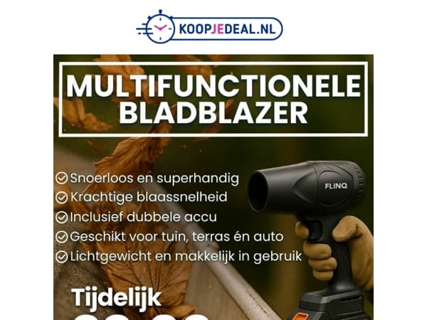 Multifunctionele Bladblazer NU 29,99 🍃