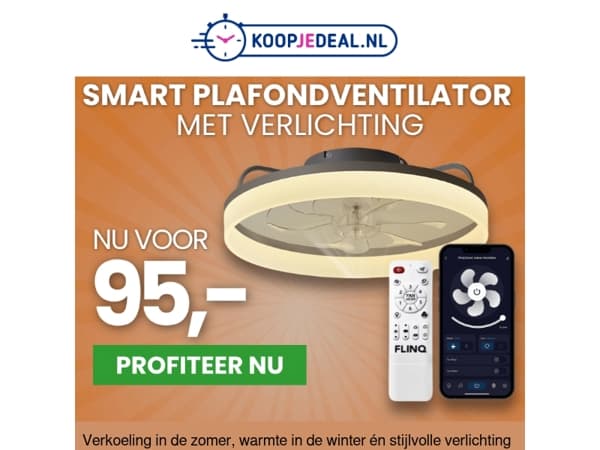 Plafondventilator & Verlichting 95,- 💡