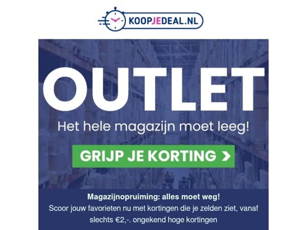 Magazijn Leegverkoop: Alles moet weg!