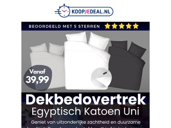 Slaap in pure luxe ✨ Egyptisch katoen