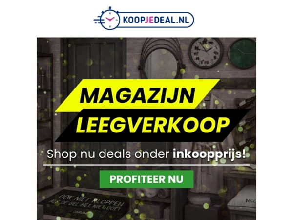 Laatste stuks, Extreem Afgeprijsd 💰