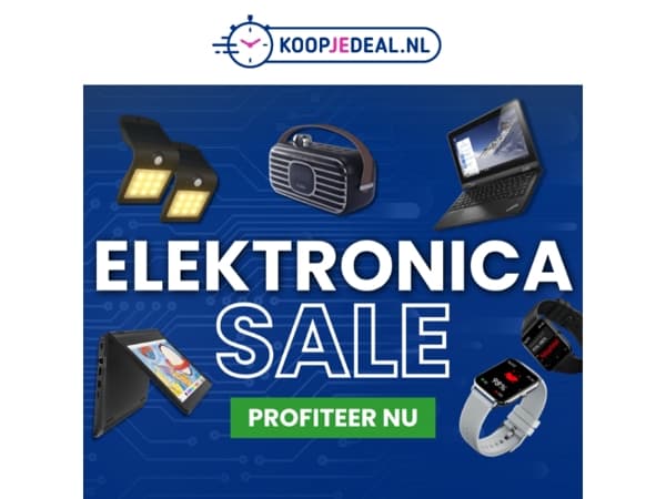 Elektronica stuntprijzen 🔌 Bespaar groots