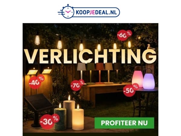 Verlichting Sale 💡tot 70% Korting