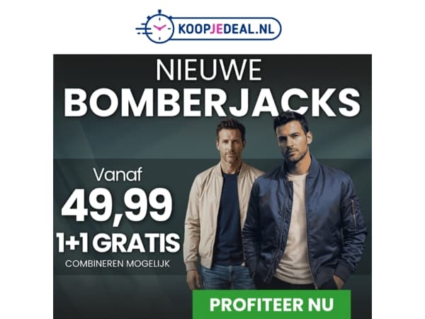 Nieuwe Bomberjacks: 2 voor 49,99 ✨