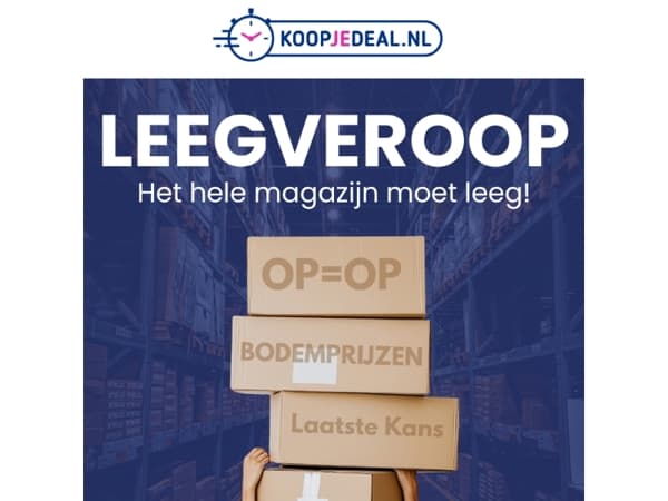 Magazijn Leegverkoop 📦