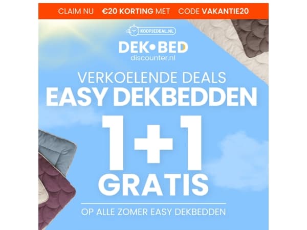 2 Verkoelende Easy Dekbedden 29,99 ❄️