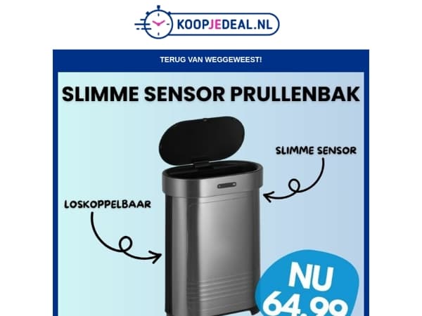Slimme Sensor Prullenbak is Terug! 🗑️