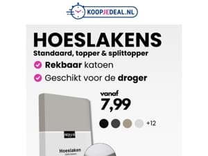 ⚠️ Hoeslakens vanaf €7,99 ⚠️