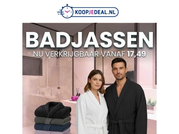 Vandaag extra scherp: Badjassen 👘