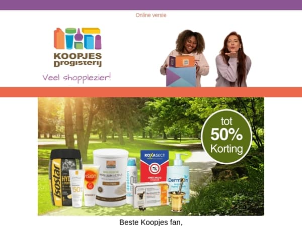 Geniet van aanbiedingen op topmerken als Vitals, Roxasect en Dermolin!