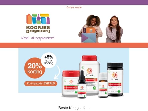 Er staat een kortingscode op je te wachten! | KoopjesDrogisterij.nl