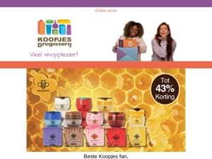 Honeybalm is vanaf nu ook verkrijgbaar bij KoopjesDrogisterij!