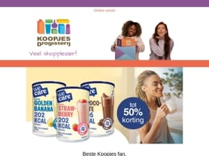 Bereik jouw gezondheidsdoelen met de producten van WeCare | KoopjesDrogisterij.nl