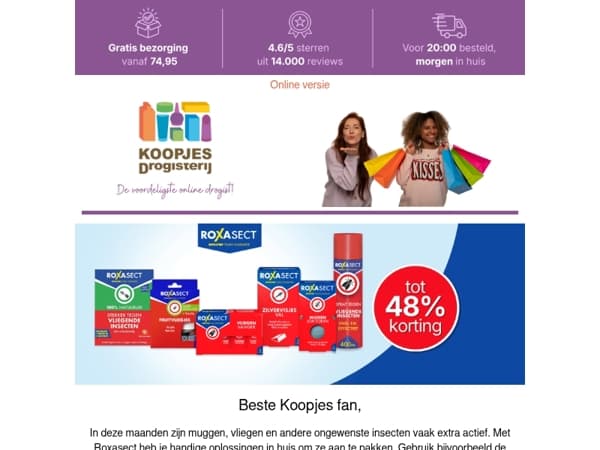 Roxasect rekent af met ongewenste insecten 🦟 | KoopjesDrogisterij.nl