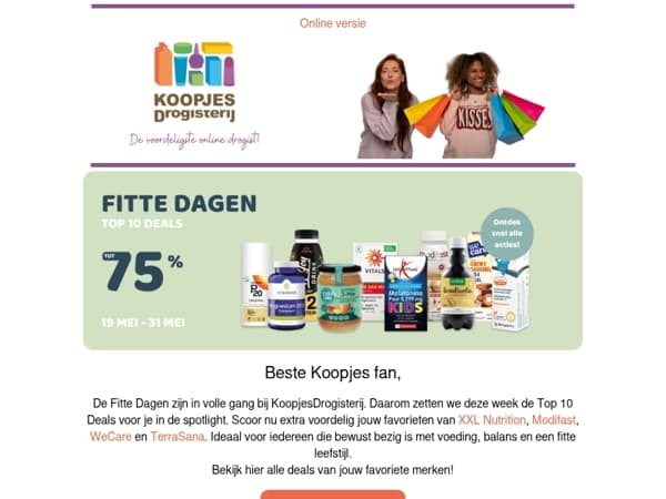 Fitte Dagen: ontdek de Top 10 Deals 🤑| KoopjesDrogisterij.nl