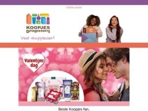 Volgende week is het Valentijnsdag!