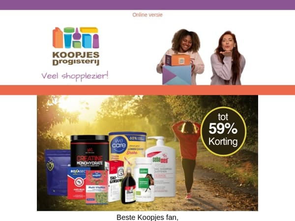 Pak extra hoge kortingen op WeCare en XXL Nutrition!