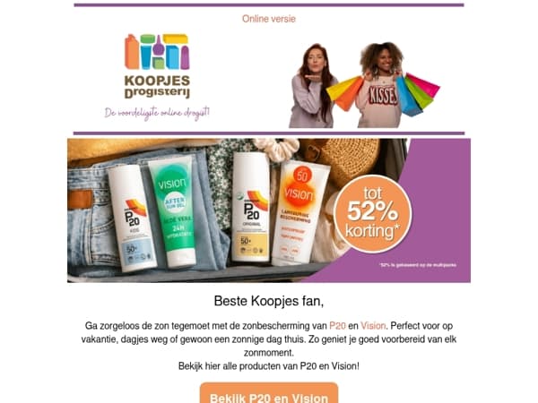 Zorgeloos op vakantie met P20 & Vision 🏖️ | KoopjesDrogisterij.nl