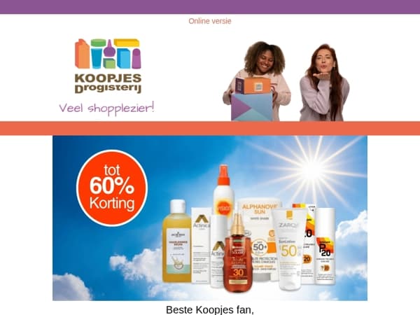 Weer je tegen de zon de komende week!