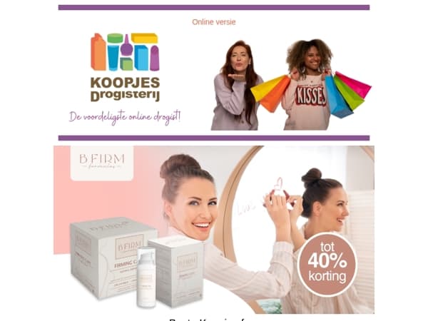 Ontdek B Firm Formulas: nu tot 40% korting | KoopjesDrogisterij.nl