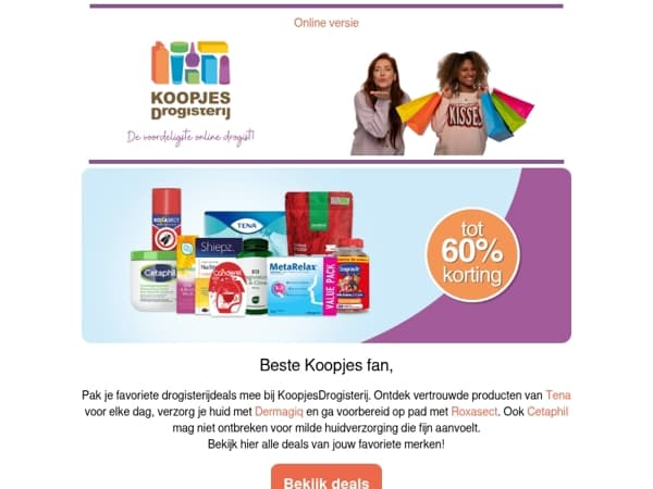 Vertrouwde merken, groot voordeel! 🛒| KoopjesDrogisterij.nl