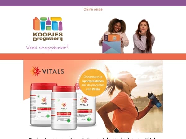 Voedingssupplementen die passen bij een actieve levensstijl: bekijk het assortiment van Vitals