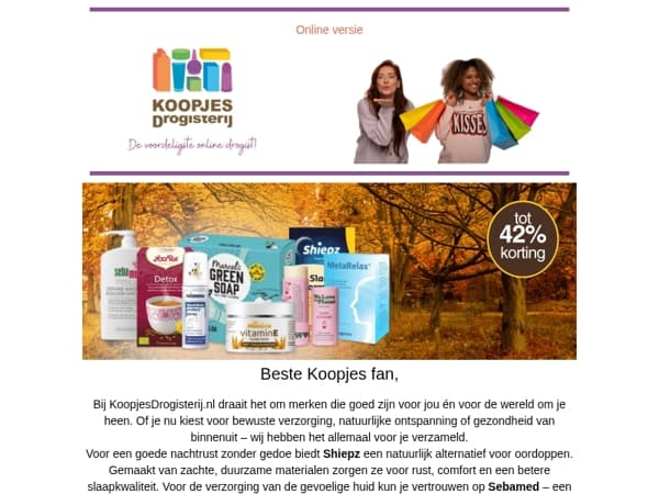 Pak nu je kans: hoge kortingen op Shiepz, Marcel's Green Soap en Yogi Tea!