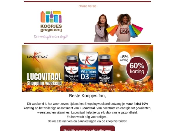 Met deze code krijg je nóg meer korting op Lucovitaal...