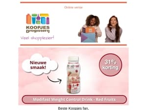 Wij hebben een nieuwe smaak Modifast in ons assortiment!