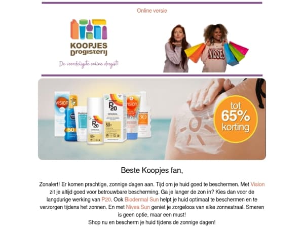 Zonalert! Bescherm je huid deze zonnige dagen ☀️ | KoopjesDrogisterij.nl