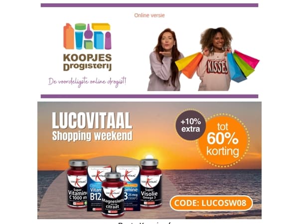 Het is weer Lucovitaal Shopping Weekend!