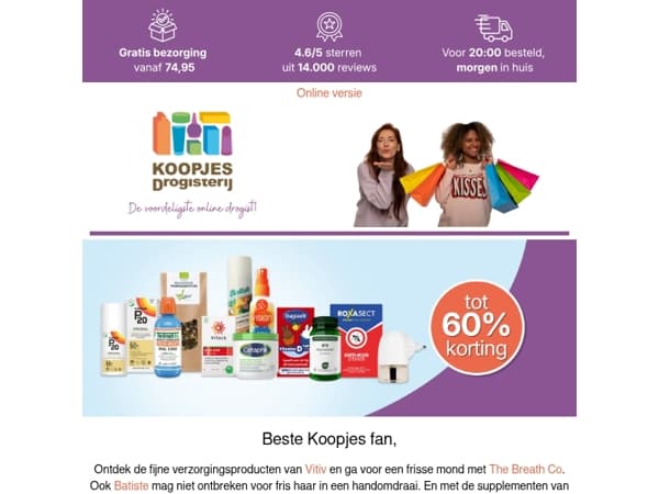 Jouw drogisterijfavorieten extra voordelig! 😍 | KoopjesDrogisterij.nl