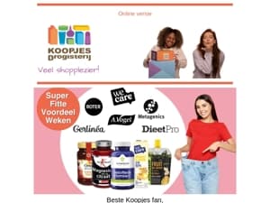Pak nu nog je kans tijdens de Super Fitte Voordeelweken!