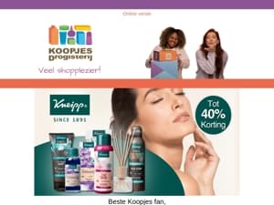 Deze week in de spotlight: Kneipp!