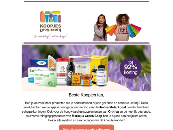 Jouw wekelijkse dosis vitaliteit en frisheid!