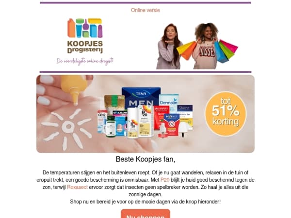 Klaar voor zonnige dagen én ontspannen nachten | KoopjesDrogisterij.nl