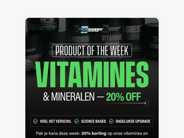 Boost je energie met 20% korting ⚡️