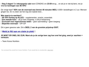 40-70% korting! Alleen als je aanmeldt!